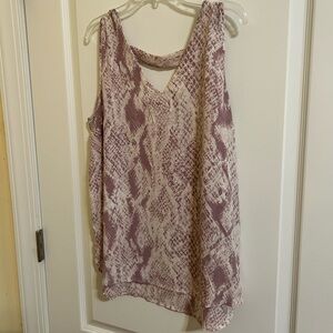 Maurice’s women’s snakeskin flowy sleeveless top